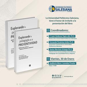 Afiche de la Presentación de libro: Explorando la pedagogía de la preventividad